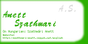 anett szathmari business card