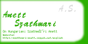 anett szathmari business card